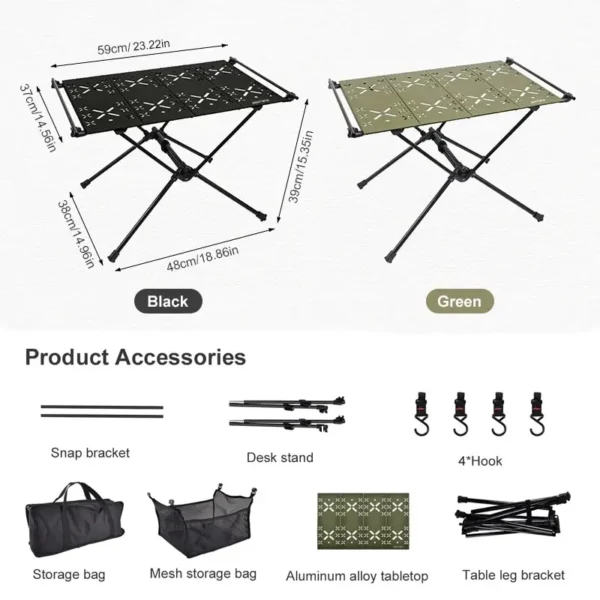 WESTTUNE's Folding Table Aluminum Alloy
