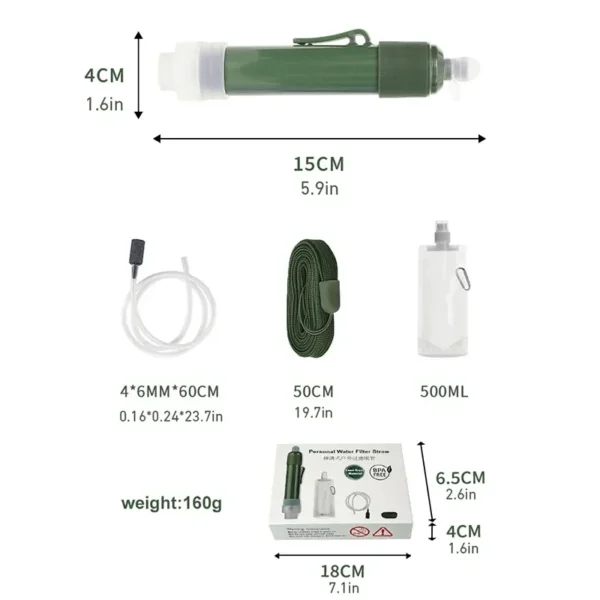 Mini Straw for Water Purification