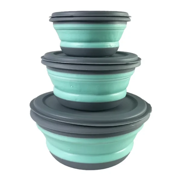 3Pcs Silicone Folding Bowl Set