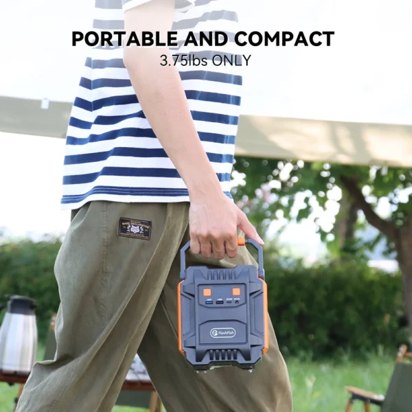 Flashfish's 200W Power Station 172Wh 230V Solar 110V 48000mAh