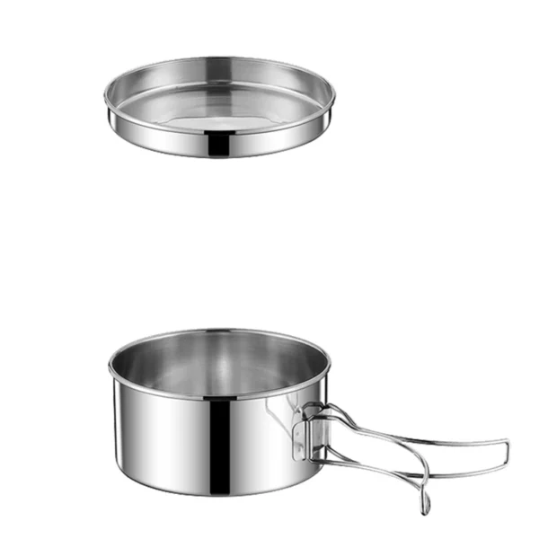 2PCS Cookware Set Stainless Steel