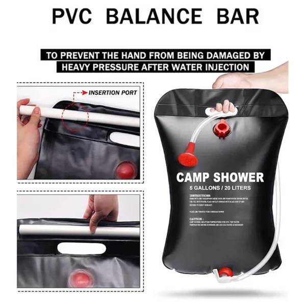 20L Foldable Shower Bag