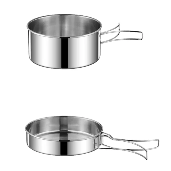 2PCS Cookware Set Stainless Steel