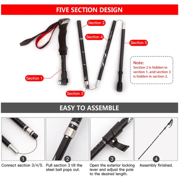 Collapsible Trekking Pole - Image 3