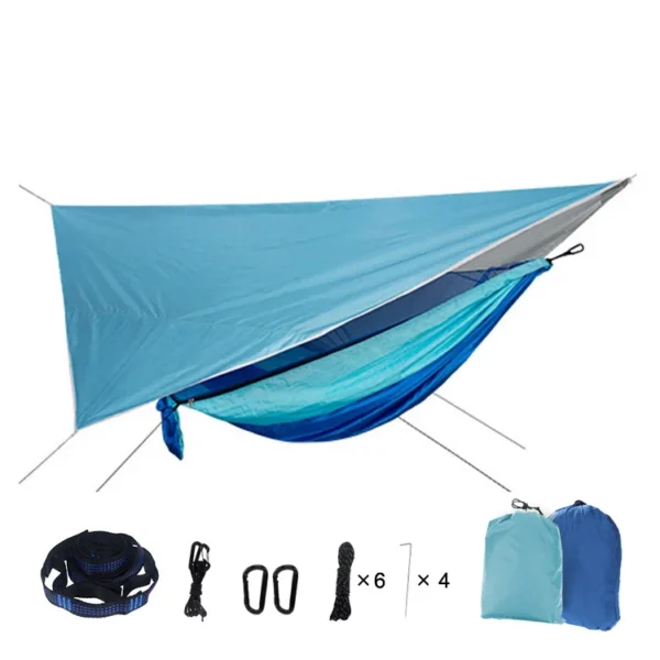 LEAFTOUR's Mosquito Net Nylon Hammock with Rain Fly Canopy Tarp - Image 11