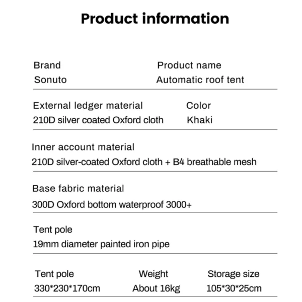 Sonuto's 3-6 Person Two Room Two Halls Ridge Tent - Image 7