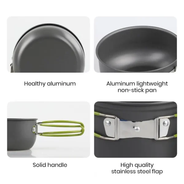 1 Set Ultralight  Cooking Pot Set