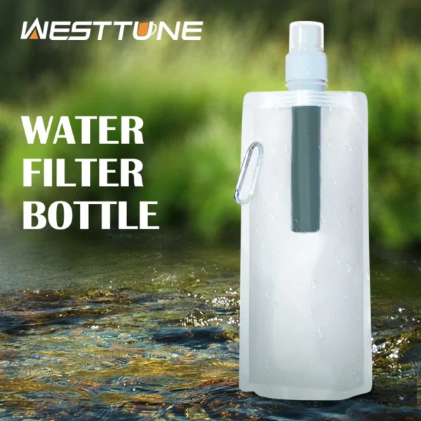 WESTTUNE's Water Filter Straw Bottle