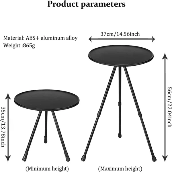 AZULBLANCO's Folding Round Table Aluminum Alloy - Image 2