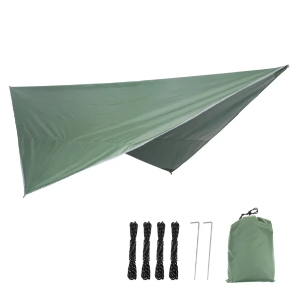 LEAFTOUR's Mosquito Net Nylon Hammock with Rain Fly Canopy Tarp - Image 2