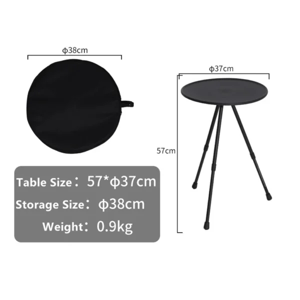 AZULBLANCO's Folding Round Table Aluminum Alloy - Image 8