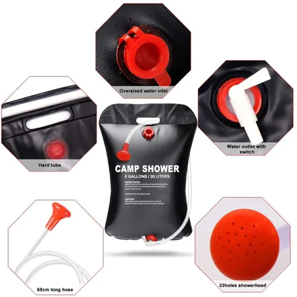 20L Foldable Shower Bag