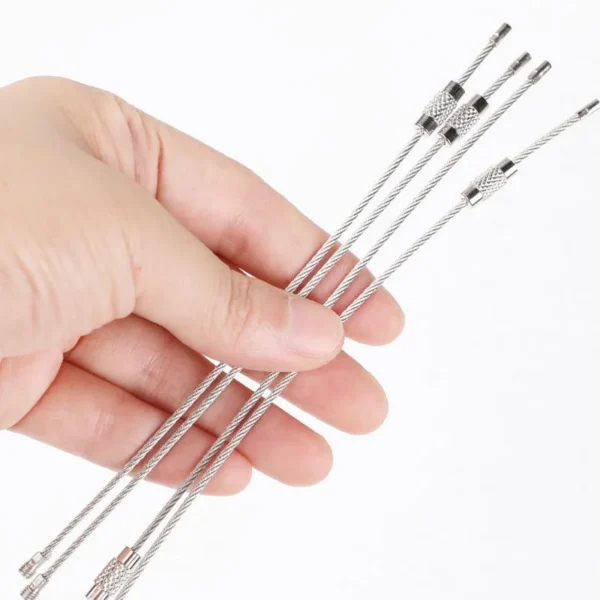 10PCS 15CM Stainless Steel Wire Rope