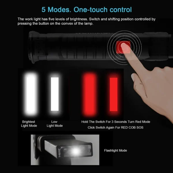 Rechargeable Camping LED Flashlight - Image 3