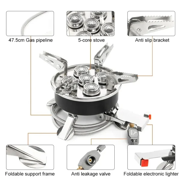 Widesea's Burner 8800W Gas Stove - Image 4