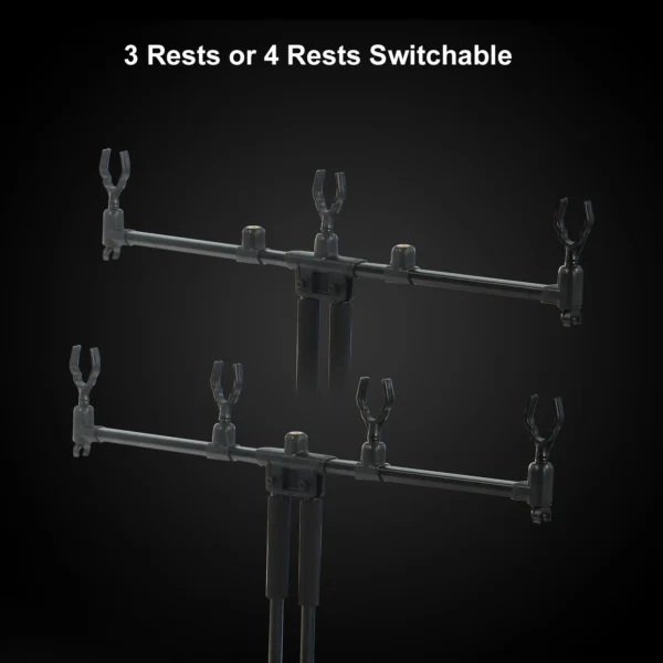 Adjustable Retractable Carp Fishing Rod Pod Stand - Image 4