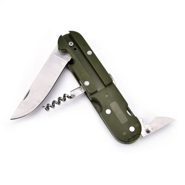 Army Green Folding Tableware Travel Kit - Image 3