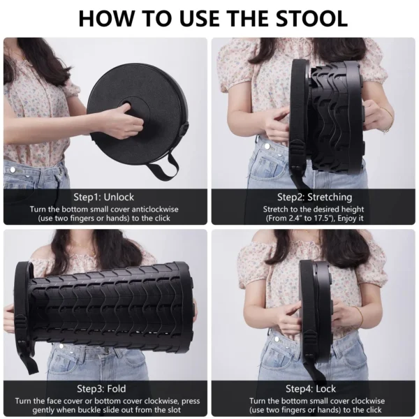 Telescopic Retractable Stool