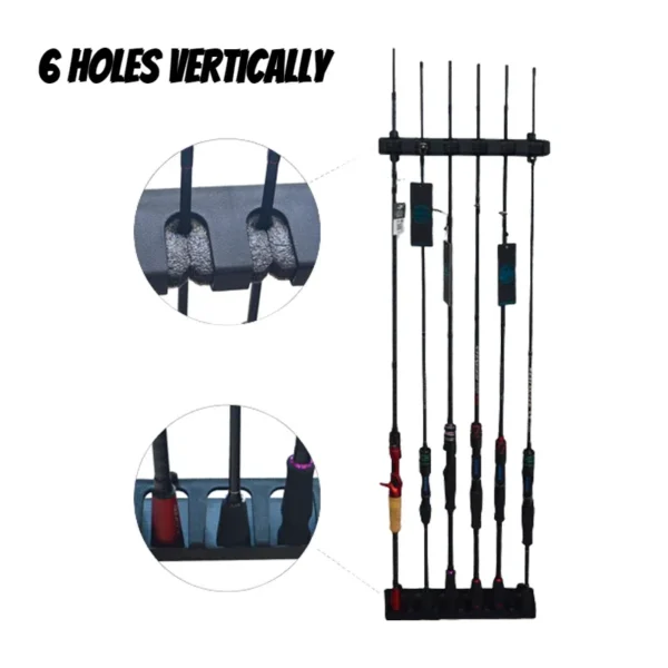 GEONYIEEK's Fishing Rod Holders 6-Rod Rack - Image 3