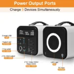 CTOLITY's 1000W Portable Power Station, 1024Wh Backup Lifepo4 Battery,320000mAh Solar - Image 11