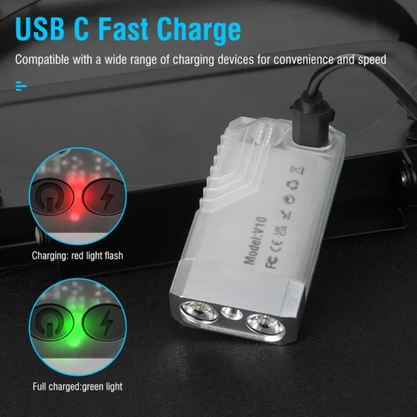 BORUiT's V10 EDC Keychain LED Flashlight - Image 5