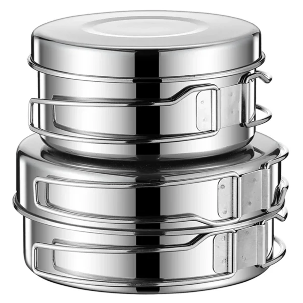2PCS Cookware Set Stainless Steel