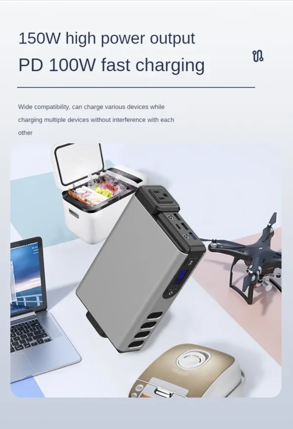 Erilles's 150W Portable Outdoor Power Bank 32000mAh battery AC DC