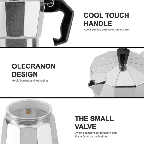 Aluminum Octagonal Coffee Kettle - Image 3