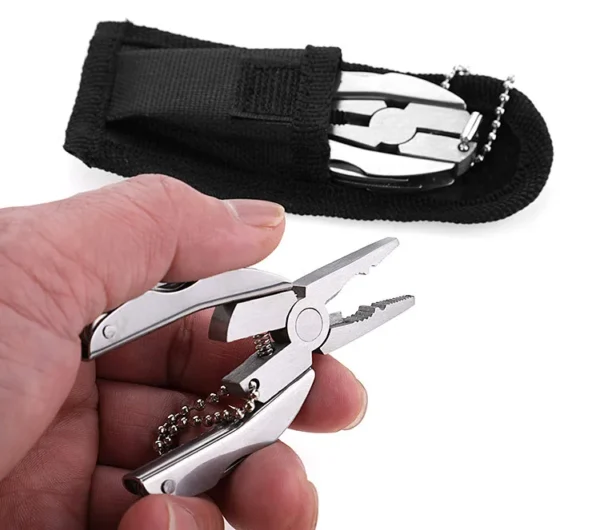 ANNFAMI's Stainless Steel Multitool Pliers Knife Keychain