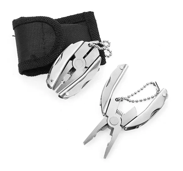 ANNFAMI's Stainless Steel Multitool Pliers Knife Keychain