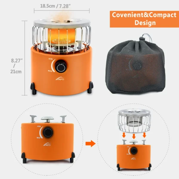 APG's  2 In 1 Camping Stove and Propane Heater
