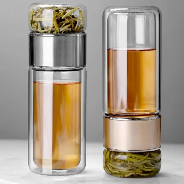 AROPLOR's Tea Water Bottle High Borosilicate Glass