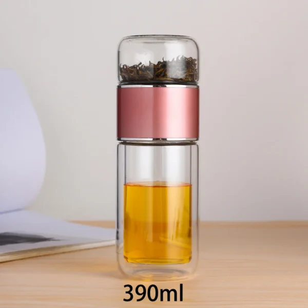 AROPLOR's Tea Water Bottle High Borosilicate Glass