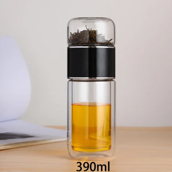 AROPLOR's Tea Water Bottle High Borosilicate Glass