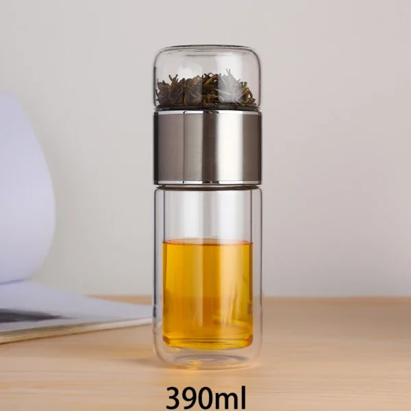 AROPLOR's Tea Water Bottle High Borosilicate Glass