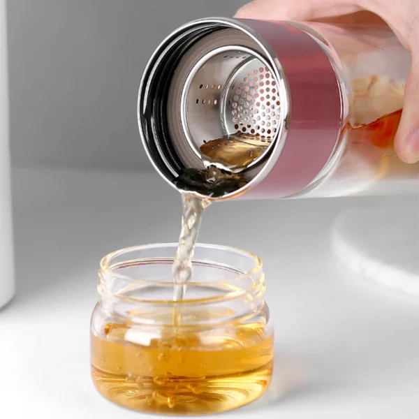 AROPLOR's Tea Water Bottle High Borosilicate Glass