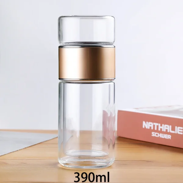 AROPLOR's Tea Water Bottle High Borosilicate Glass