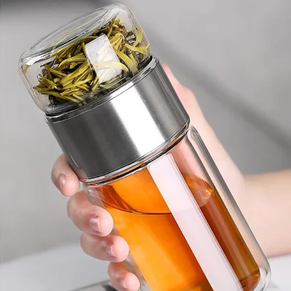 AROPLOR's Tea Water Bottle High Borosilicate Glass