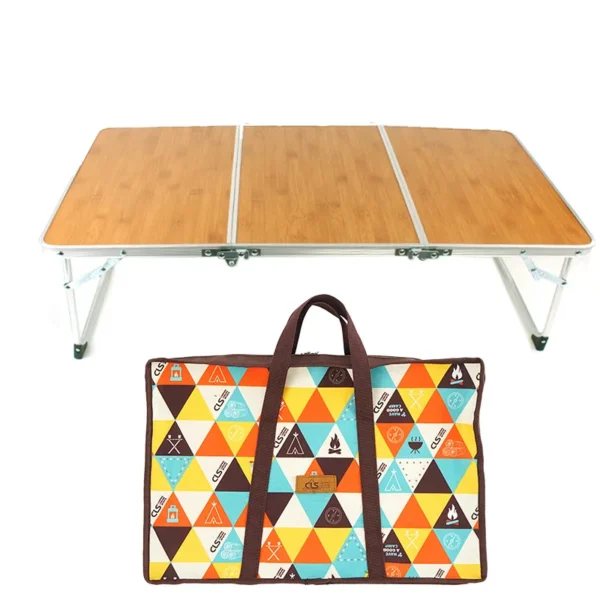 Bamboo Wood Folding Table