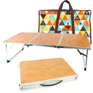 Bamboo Wood Folding Table