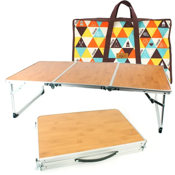 Bamboo Wood Folding Table
