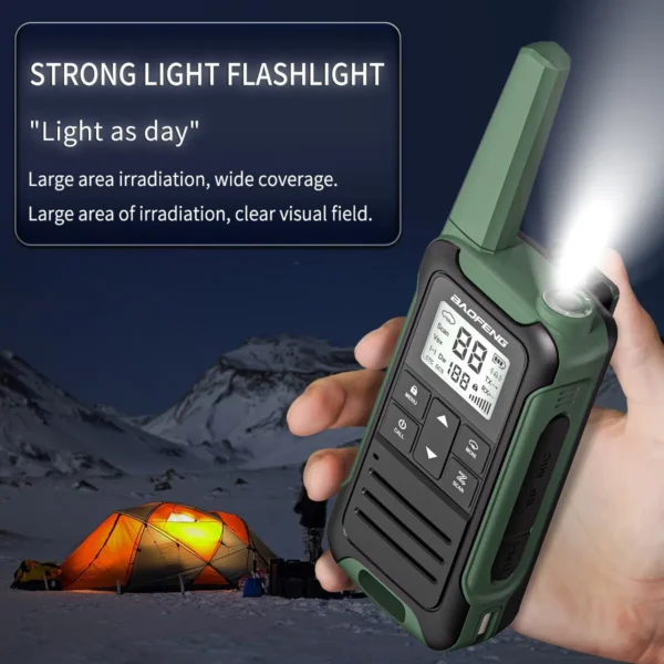 BAOFENG's  2pcs F22 Mini Walkie Talkie PMR FRS Long Range
