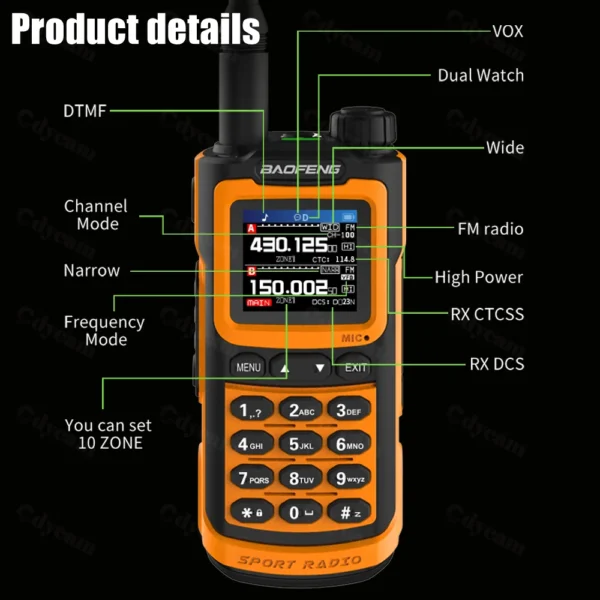 BAOFENG's UV-G30 1000 Channel 2-Way Radio