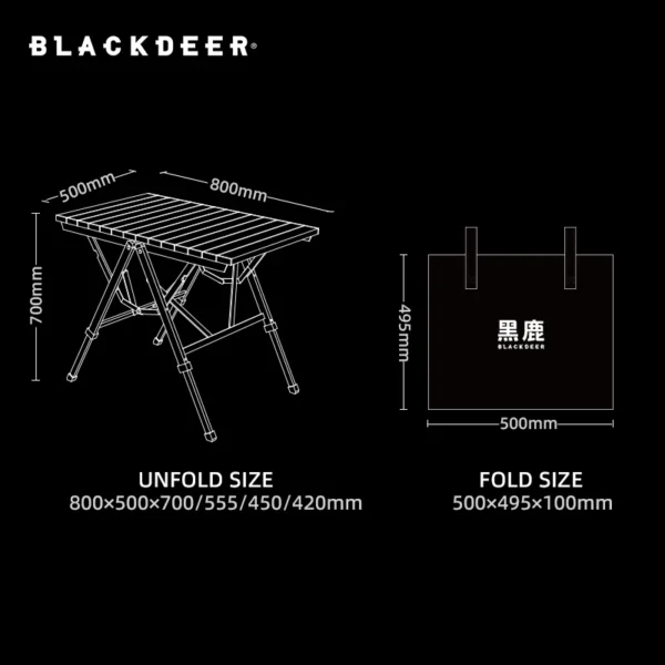 BLACKDEER's Folding Table Aluminum Alloy