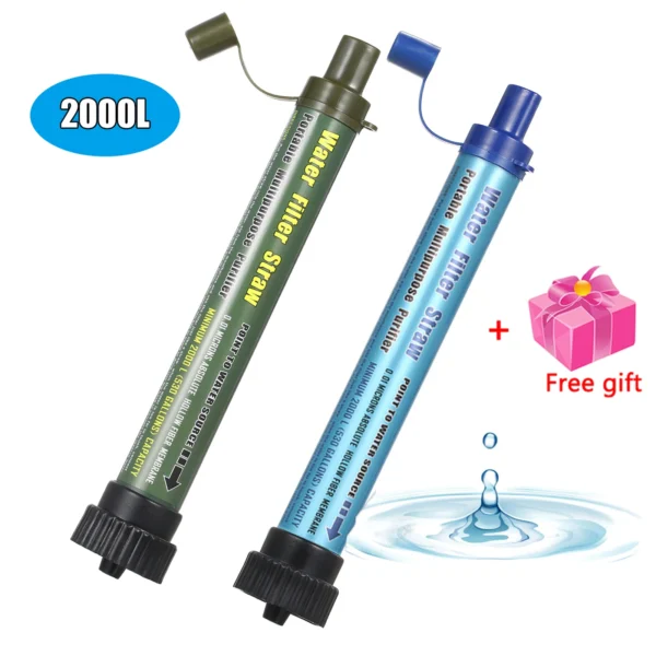 Camping Water Filter Straw 200L