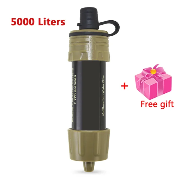Camping Water Filter Straw 200L