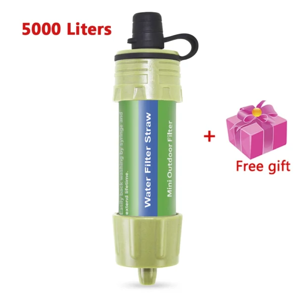 Camping Water Filter Straw 200L