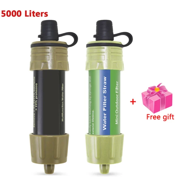 Camping Water Filter Straw 200L
