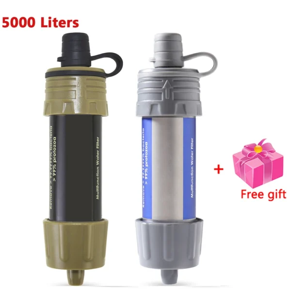 Camping Water Filter Straw 200L