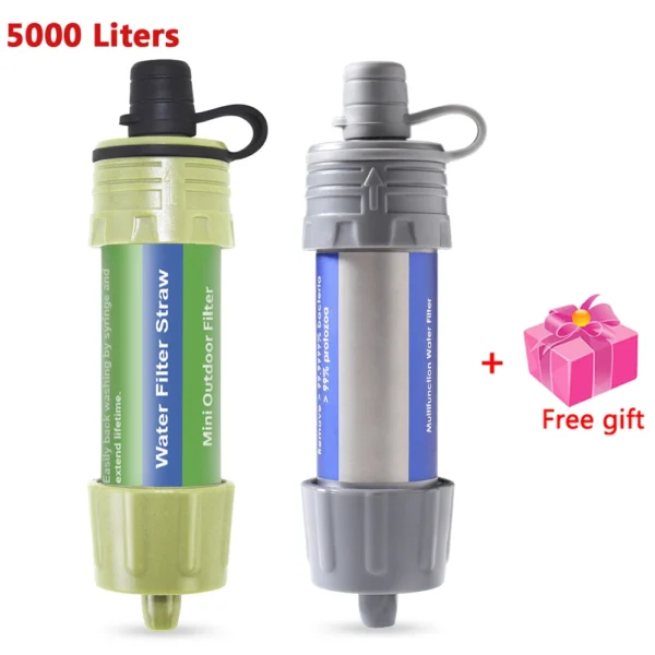 Camping Water Filter Straw 200L